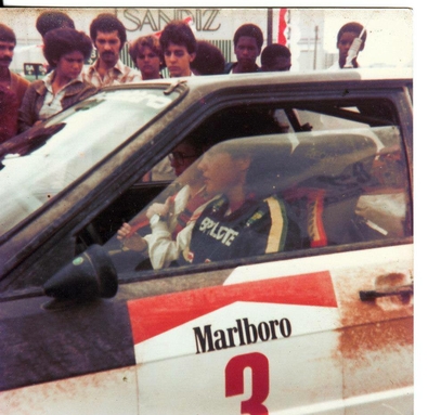 Michèle Mouton - Fabrizia Pons
4º Marlboro Rallye de Brasil 1982. Audi Quattro (IN-NU 38). Clasificada 1ª.

Último Rallye válido para el campeonato del Mundo ganado por Michèle Mouton.

Del 11 al 14 de Agosto, Sao Paulo, Brasil.
Superficie: tierra.

El Rally tenia un total de 2295 km de los que 705.98 km divididos en 29 tramos eran especiales, (5 de ellas fueron canceladas, SS7, SS14, SS15, SS20 y SS22).

Tomaron la salida 55 equipos, finalizaron 5.@
Palabras clave: Michele_Mouton;Audi;Quattro;Brasil;1982;Mujeres;Womens
