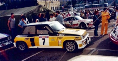 Jean Ragnotti - Jean-Marc Andrié
26º Tour de Corse - Rallye de France 1982. Renault 5 Turbo (50 VP 91). Clasificado 1º.

Del 6 al 8 de Mayo, Ajaccio, Córcega, Francia.
Superficie: asfalto.

El Rally tenia un total de 1616.70 km de los que 1176.10 km divididos en 27 tramos eran especiales.

Se inscribieron 181 equipos, tomaron la salida 177, finalizaron 47.@
Palabras clave: ;Renault;Turbo;Corcega;1982;Corse
