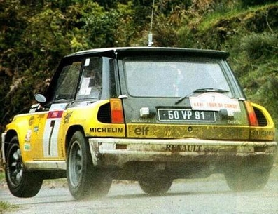 Jean Ragnotti - Jean-Marc Andrié
26º Tour de Corse - Rallye de France 1982. Renault 5 Turbo (50 VP 91). Clasificado 1º.

Del 6 al 8 de Mayo, Ajaccio, Córcega, Francia.
Superficie: asfalto.

El Rally tenia un total de 1616.70 km de los que 1176.10 km divididos en 27 tramos eran especiales.

Se inscribieron 181 equipos, tomaron la salida 177, finalizaron 47.@
Palabras clave: ;Renault;Turbo;Grupo_B;Corcega;1982;Corse