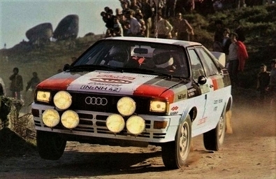 Michèle Mouton - Fabrizia Pons
16º Rallye de Portugal Vinho do Porto 1982. Audi Quattro (IN-NH 42). Clasificada 1ª.

Del 3 al 6 de Marzo, Estoril, Cascais, Lisboa, Portugal.
Superficie: asfalto - tierra.
El Rally tenia un total 2312 km de los que 637.07 km divididos 40 tramos eran especiales.
Se inscribieron 107 equipos, tomaron 91, finalizaron 23.@
Palabras clave: Michele_Mouton;Audi;Grupo_B;Quattro;Portugal;1982;mujeres;Womens