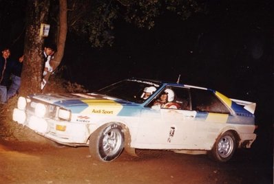 Stig Blomqvist - Björn Cederberg
24º Rally de Sanremo 1982. Audi Quattro (IN-NK 54). Clasificado 1º.

Del 3 al 9 de Octubre, Sanremo, Imperia, Liguria, Italia.
Superficie: asfalto - tierra.

El Rally tenia un total de 2663 km de los que 735.44 km divididos en 56 tramos eran especiales.

Tomaron la salida 90 equipos, finalizaron 27.@
Palabras clave: Stig_Blomqvist;Bjorn_Cederberg;Audi;Quattro;Grupo_B;Sanremo;1982