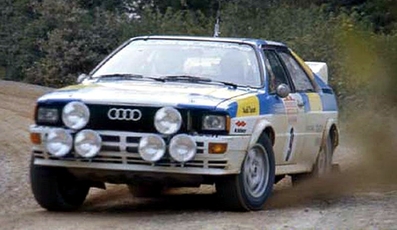 Stig Blomqvist - Björn Cederberg
24º Rally de Sanremo 1982. Audi Quattro (IN-NK 54). Clasificado 1º.

Del 3 al 9 de Octubre, Sanremo, Imperia, Liguria, Italia.
Superficie: asfalto - tierra.
El Rally tenia un total de 2663 km de los que 735.44 km divididos en 56 tramos eran especiales.
Tomaron la salida 90 equipos, finalizaron 27.@
Palabras clave: Stig_Blomqvist;Audi;Quattro;Grupo_B;Sanremo;1982