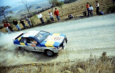 Stig Blomqvist - Björn Cederberg
24º Rally de Sanremo 1982. Audi Quattro (IN-NK 54). Clasificado 1º.

Del 3 al 9 de Octubre, Sanremo, Imperia, Liguria, Italia.
Superficie: asfalto - tierra.

El Rally tenia un total de 2663 km de los que 735.44 km divididos en 56 tramos eran especiales.

Tomaron la salida 90 equipos, finalizaron 27.@
Palabras clave: Stig_Blomqvist;Audi;Quattro;Grupo_B;Sanremo;1982
