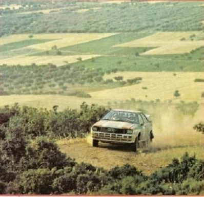 Michèle Mouton - Fabrizia Pons
29º Rothmans Acropolis Rally 1982. Audi Quattro (IN-NU 40). Clasificada 1ª.

Del 31 de Mayo al 3 de Junio, Atenas, Grecia.
Superficie: tierra.

El Rally tení­a un total de 2603.00 km de los que 1004.58 km divididos en 57 tramos eran especiales (dos de ellos fueron cancelados SS10 Moschokaria 1 de 10.00 km y SS38 Killini de 27 Km).

Tomaron la salida 136 equipos, finalizaron 32.@
Palabras clave: Michele_Mouton;Audi;Quattro;Grecia;grupo_B;1982