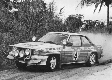 Walter Röhrl - Christian Geistdörfer
14º Marlboro Rallye Cote d'Ivoire 1982. Opel Ascona 400 (GG-CJ 991). Clasificado 1º.

De 27 de Octubre al 1 de Noviembre, Abidjan, Costa d'Ivori, África.
Superficie: tierra.

El Rally tenia un total de 4935.51 km con 54 controles horarios.

Tomaron la salida 51 equipos, finalizaron 6.@
Palabras clave: Walter_Röhrl;Costa_Marfil;Opel;Ascona;1982