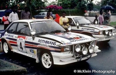 14º Marlboro Rallye Cote d'Ivoire 1982
Equipo Rothmans Opel Rally Team

4# Opel Ascona 400 (GG-CJ 991) de Walter Röhrl - Christian Geistdörfer, clasificado 1º.

11# Opel Ascona 400 de Bjorn "Nale"Johansson Björn - Bruno Berglund, abandonó por motor.

De 27 de Octubre al 1 de Noviembre, Abidjan, Costa d'Ivori, África.
Superficie: tierra.

El Rally tenia un total de 4935.51 km con 54 controles horarios.

Tomaron la salida 51 equipos, finalizaron 6.

© McKlein Photography
@@
Palabras clave: Walter_Röhrl;Costa_Marfil;Opel;Ascona;1982;Parque_Cerrado