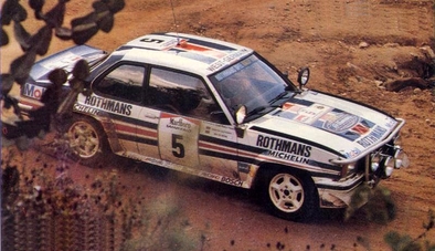 Walter Röhrl - Christian Geistdörfer
30º Marlboro Safari Rally 1982. Opel Ascona 400. Clasificado 2º.

Del 8 al 12 de Abril, Nairobi, Kenya, Africa.
Superficie: tierra.

El Rally tenia un total de 5120 km con 83 controles horarios.

Tomaron la salida 73 equipos, finalizaron 21.@
Palabras clave: Walter_Röhrl;Opel;Ascona;Safari;1982
