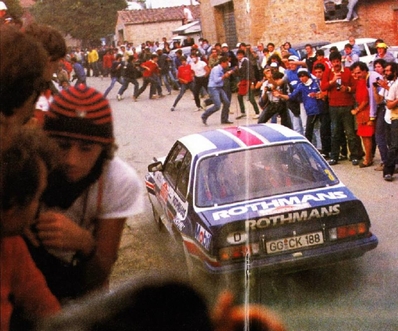 Walter Röhrl - Christian Geistdörfer
24º Rallye de Sanremo 1982. Opel Ascona 400 (GG-CK 188). Clasificado 3º.

Del 3 al 9 de Octubre, Sanremo, Imperia, Liguria, Italia.
Superficie: asfalto - tierra.
El Rally tenia un total de 2663 km de los que 735.44 km divididos en 56 tramos eran especiales.
Tomaron la salida 90 equipos, finalizaron 27.@
Palabras clave: Walter_Röhrl;Opel;Ascona;Sanremo;1982