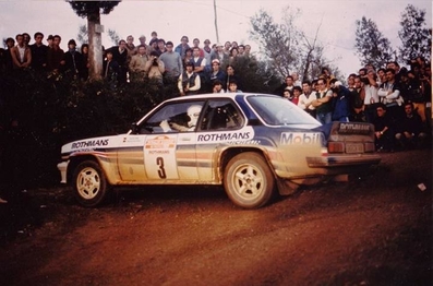 Walter Röhrl - Christian Geistdörfer
24º Rallye de Sanremo 1982. Opel Ascona 400 (GG-CK 188). Clasificado 3º.

Del 3 al 9 de Octubre, Sanremo, Imperia, Liguria, Italia.
Superficie: asfalto - tierra.
El Rally tenia un total de 2663 km de los que 735.44 km divididos en 56 tramos eran especiales.
Tomaron la salida 90 equipos, finalizaron 27.@
Palabras clave: Walter_Röhrl;Opel;Ascona;Sanremo;1982