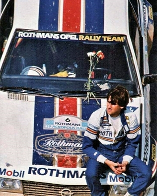 Henri Toivonen - Fred Gallagher
29º Rothmans Acrópolis Rally 1982. Opel Ascona 400 (GG-CL 516). Clasificado 3º.

Del 31 de Mayo al 3 de Junio, Atenas, Grecia.
Superficie: tierra.

El Rally tení­a un total de 2603.00 km de los que 1004.58 km divididos en 57 tramos eran especiales (dos de ellos fueron cancelados SS10  Moschokaria 1 de 10.00 km y SS38 Killini de 27 Km).

Tomaron la salida 136 equipos, finalizaron 32.@
Palabras clave: Henri_Toivonen;Opel;Ascona;Acropolis;Grecia;1982;Personajes