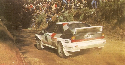 Franz Wittmann sen. - Peter Diekmann
16º Rallye de Portugal Vinho do Porto 1982. Audi Quattro (IN-NL 88). Clasificado 3º.

Del 3 al 6 de Marzo, Estoril, Cascais, Lisboa, Portugal.
Superficie: asfalto - tierra.

El Rally tenia un total 2312 km de los que 637.07 km divididos 40 tramos eran especiales.

Se inscribieron 107 equipos, tomaron 91, finalizaron 23.@
Palabras clave: Audi;Quattro;Portugal;1982