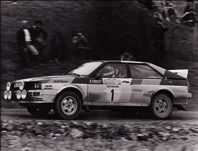 Michèle Mouton - Fabrizia Pons
24º Rally de San Remo 1982. Audi Quattro (IN-NU 84). Clasificada 4ª.

Del 3 al 9 de Octubre, Sanremo, Imperia, Liguria, Italia.
Superficie: asfalto - tierra.
El Rally tenia un total de 2663 km de los que 735.44 km divididos en 56 tramos eran especiales.
Tomaron la salida 90 equipos, finalizaron 27.@
Palabras clave: Michele_Mouton;Audi;Grupo_B;Quattro;Sanremo;1982;Mujeres;Womens