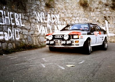 Michèle Mouton - Fabrizia Pons
24º Rally de San Remo 1982. Audi Quattro (IN-NU 84). Clasificada 4ª.

Del 3 al 9 de Octubre, Sanremo, Imperia, Liguria, Italia.
Superficie: asfalto - tierra.
El Rally tenia un total de 2663 km de los que 735.44 km divididos en 56 tramos eran especiales.
Tomaron la salida 90 equipos, finalizaron 27.@
Palabras clave: Michele_Mouton;Audi;Grupo_B;Quattro;Sanremo;1982;Mujeres;Womens