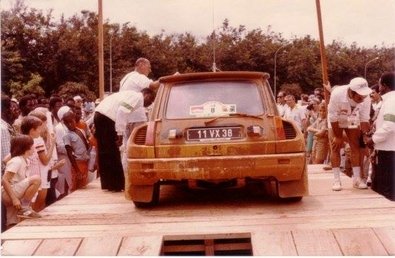 Bruno Saby - Daniel le Saux
14º Rallye Côte d'Ivoire 1982. Renault 5 Turbo. Clasificado 4º.

Del 27 de Octubre al 1 de Noviembre, Abidjan, Costa d'Ivori, África.
Superficie: tierra.

El Rally tenia un total de 4995 con 54 controles horarios.

Tomaron la salida 56 equipos, finalizaron 6.@
Palabras clave: Bruno_Saby;Renault;Turbo;Costa_Marfil;1982;Grupo_B