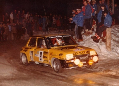 Bruno Saby - Francoise Sappey
50º Rallye Automobile de Monte-Carlo 1982. Renault 5 Turbo (6480 VM 38). Clasificado 5º.

Del 16 al 22 de Enero, Monte Carlo.
Superficie: asfalto - nieve.

El Rally tenia un total de 4082.71 km de los que 747.81 km divididos en 32 tramos eran especiales, (2 de ellas fueron canceladas SS7 Trigance - Chateauvieux 1 de 28,53 Km y SS15 St Jean en Royans - La Chapelle en Vercors de 38,67 Km).

Se inscribieron 306 equipos, tomaron la salida 299, finalizaron 140.@
Palabras clave: ;Renault;Turbo;Montecarlo;1982