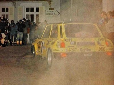 Bruno Saby - Francoise Sappey
50º Rallye Automobile de Monte-Carlo 1982. Renault 5 Turbo (6480 VM 38). Clasificado 5º.

Del 16 al 22 de Enero, Monte Carlo.
Superficie: asfalto - nieve.

El Rally tenia un total de 4082.71 km de los que 747.81 km divididos en 32 tramos eran especiales, (2 de ellas fueron canceladas SS7 Trigance - Chateauvieux 1 de 28,53 Km y SS15 St Jean en Royans - La Chapelle en Vercors de 38,67 Km).

Se inscribieron 306 equipos, tomaron la salida 299, finalizaron 140.@
Palabras clave: Bruno_Saby;Renault;Turbo;Montecarlo;1982