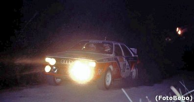 Michele Cinotto - Emilio Radaelli
24º Rally de Sanremo 1982. Audi Quattro (IN-NP 40). Clasificado 6º.

Del 3 al 9 de Octubre, Sanremo, Imperia, Liguria, Italia.
Superficie: asfalto - tierra.

El Rally tenia un total de 2663 km de los que 735.44 km divididos en 56 tramos eran especiales.

Tomaron la salida 90 equipos, finalizaron 27.

© Alberto Anam
@@
Palabras clave: Michele_Cinotto;Audi;Quattro;Sanremo;1982