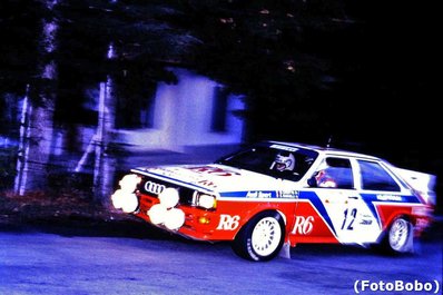 Michele Cinotto - Emilio Radaelli
24º Rally de Sanremo 1982. Audi Quattro (IN-NP 40). Clasificado 6º.

Del 3 al 9 de Octubre, Sanremo, Imperia, Liguria, Italia.
Superficie: asfalto - tierra.

El Rally tenia un total de 2663 km de los que 735.44 km divididos en 56 tramos eran especiales.

Tomaron la salida 90 equipos, finalizaron 27.

© Alberto Anam
@@
Palabras clave: Michele_Cinotto;Audi;Quattro;Sanremo;1982