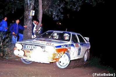 Michele Cinotto - Emilio Radaelli
24º Rally de Sanremo 1982. Audi Quattro (Gr.4). Clasificado 6º.
El Rally tenia un total de 2663 km de los que 735 km divididos en 56 tramos, eran especiales.
Tomaron la salida 90 participantes, finalizaron 27.
Foto de Alberto Anam.@
Palabras clave: Michele_Cinotto;Audi;Quattro;Sanremo;1982