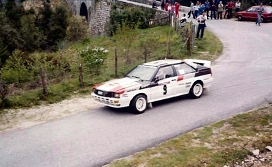 Michèle Mouton - Fabrizia Pons
26º Tour de Corse - Rallye de France 1982. Audi Quattro (IN-NU 38). Clasificada 7ª.

Del 6 al 8 de Mayo, Ajaccio, Córcega, Francia.
Superficie: asfalto.

El Rally tenia un total de 1616.70 km de los que 1176.10 km divididos en 27 tramos eran especiales.

Se inscribieron 181 equipos, tomaron la salida 177, finalizaron 47.@
Palabras clave: Michele_Mouton;Audi;Quattro;Grupo_B;Corcega;1982;Corse