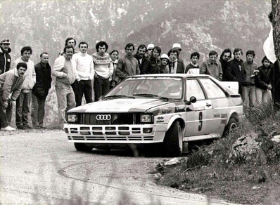 Michèle Mouton - Fabrizia Pons
26º Tour de Corse - Rallye de France 1982. Audi Quattro (IN-NU 38). Clasificada 7ª.

Del 6 al 8 de Mayo, Ajaccio, Córcega, Francia.
Superficie: asfalto.

El Rally tenia un total de 1616.70 km de los que 1176.10 km divididos en 27 tramos eran especiales.

Se inscribieron 181 equipos, tomaron la salida 177, finalizaron 47.@
Palabras clave: Michele_Mouton;Audi;Quattro;Grupo_B;Corcega;1982;Corse