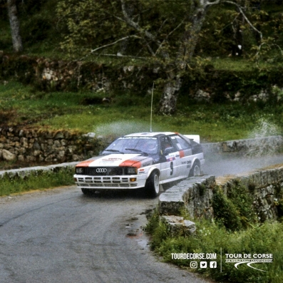 Michèle Mouton - Fabrizia Pons
26º Tour de Corse - Rallye de France 1982. Audi Quattro (IN-NU 38). Clasificada 7ª.

Del 6 al 8 de Mayo, Ajaccio, Córcega, Francia.
Superficie: asfalto.

El Rally tenia un total de 1616.70 km de los que 1176.10 km divididos en 27 tramos eran especiales.

Se inscribieron 181 equipos, tomaron la salida 177, finalizaron 47.@
Palabras clave: Michele_Mouton;Audi;Quattro;Grupo_B;Corcega;1982;Corse