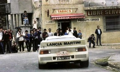 Markku Alén - Ilkka Kivimäki
26º Tour de Corse - Rallye de France 1982. Lancia Rally 037 (A6 33088). Clasificado 9º.

Debut en el Mundial de Rallys del Lancia Rally 037.

Del 6 al 8 de Mayo, Ajaccio, Córcega, Francia.
Superficie: asfalto.

El Rally tenia un total de 1616.70 km de los que 1176.10 km divididos en 27 tramos eran especiales.

Se inscribieron 181 equipos, tomaron la salida 177, finalizaron 47.@
Palabras clave: Markku_Alen;Ilkka_Kivimaki;Lancia;Corcega;Rally;1982;Corse;Parque_Cerrado;Debut