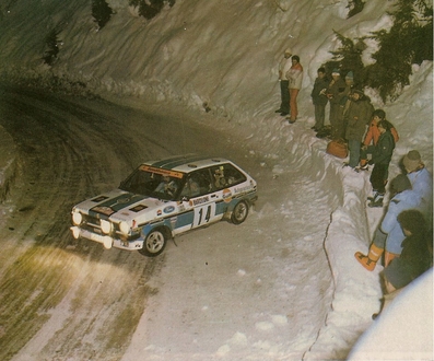 Salvador Servià i Costa  - Jordi Sabater
50º Rallye Automobile de Monte-Carlo 1982. Ford Fiesta MK1 1600S (GE-1158-L). Clasificado 14º.

Del 16 al 22 de Enero, Monte Carlo.
Superficie: asfalto - nieve.

El Rally tenia un total de 4082.71 km de los que 747.81 km divididos en 32 tramos eran especiales, (2 de ellas fueron canceladas SS7 Trigance - Chateauvieux 1 de 28,53 Km y SS15 St Jean en Royans - La Chapelle en Vercors de 38,67 Km).

Se inscribieron 306 equipos, tomaron la salida 299, finalizaron 140.@
Palabras clave: Salvador_Servia;Ford;Fiesta;Montecarlo;1982;nieve