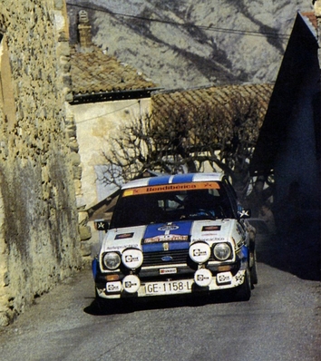 Salvador Servià i Costa  - Jordi Sabater
50º Rallye Automobile de Monte-Carlo 1982. Ford Fiesta MK1 1600S (GE-1158-L). Clasificado 14º.

Del 16 al 22 de Enero, Monte Carlo.
Superficie: asfalto - nieve.

El Rally tenia un total de 4082.71 km de los que 747.81 km divididos en 32 tramos eran especiales, (2 de ellas fueron canceladas SS7 Trigance - Chateauvieux 1 de 28,53 Km y SS15 St Jean en Royans - La Chapelle en Vercors de 38,67 Km).

Se inscribieron 306 equipos, tomaron la salida 299, finalizaron 140.@
Palabras clave: Salvador_Servia;Ford;Fiesta;Montecarlo;1982