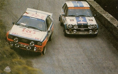 Salvador Servià i Costa  - Jordi Sabater
50º Rallye Automobile de Monte-Carlo 1982.  Ford Fiesta MK1 1600S (GE-1158-L). Clasificado 14º.

El Audi Quattro (IN-NP 40) es el de Michele Cinotto - Emilio Radaelli. Abandonó por accidente en SS9 Loda - Lucéram 1 de 16.52 km.

Del 16 al 22 de Enero, Monte Carlo.
Superficie: asfalto - nieve.

El Rally tenia un total de 4082.71 km de los que 747.81 km divididos en 32 tramos eran especiales, (2 de ellas fueron canceladas SS7 Trigance - Chateauvieux 1 de 28,53 Km y SS15 St Jean en Royans - La Chapelle en Vercors de 38,67 Km).

Se inscribieron 306 equipos, tomaron la salida 299, finalizaron 140.@
Palabras clave: Salvador_Servia;Ford;Fiesta;Audi;Quattro;Michele_Cinotto;Montecarlo;1982