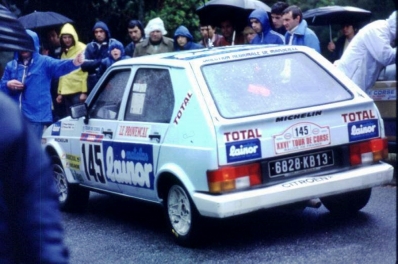 Roger Raous - Patrice Fine
26º Tour de Corse - Rallye de France 1982. Citroën Visa Trophée. Clasificado 18º.

Del 6 al 8 de Mayo, Ajaccio, Córcega, Francia.
Superficie: asfalto.

El Rally tenia un total de 1616.70 km de los que 1176.10 km divididos en 27 tramos eran especiales.

Se inscribieron 181 equipos, tomaron la salida 177, finalizaron 47.@
Palabras clave: Citroen;Visa;Corse;Corcega;1982;Grupo_B