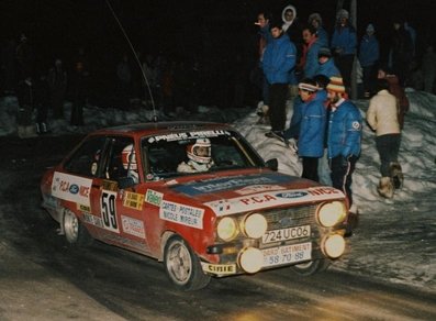 Pierre-César Baroni - Roger Baud
50º Rallye Automobile de Monte-Carlo 1982. Ford Escort RS 2000 MKII (724 UC 06). Clasificado 19º.

Del 16 al 22 de Enero, Monte Carlo.
Superficie: asfalto - nieve.

El Rally tenia un total de 4082.71 km de los que 747.81 km divididos en 32 tramos eran especiales, (2 de ellas fueron canceladas SS7 Trigance - Chateauvieux 1 de 28,53 Km y SS15 St Jean en Royans - La Chapelle en Vercors de 38,67 Km).

Se inscribieron 306 equipos, tomaron la salida 299, finalizaron 140.@
Palabras clave: Ford;Escort;Montecarlo;1982