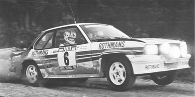 Henri Toivonen - Fred Gallagher
16º Rallye de Portugal Vinho do Porto 1982. Opel Ascona 400 (GG-CJ 649). Abandonó por el embrague en SS35 Lousa 1 de 10.63 Km.

Del 3 al 6 de Marzo, Estoril, Cascais, Lisboa, Portugal.
Superficie: asfalto - tierra.
El Rally tenia un total 2312 km de los que 637.07 km divididos 40 tramos eran especiales.
Se inscribieron 107 equipos, tomaron 91, finalizaron 23.@
Palabras clave: Henri_Toivonen;Opel;Ascona;Portugal;1982
