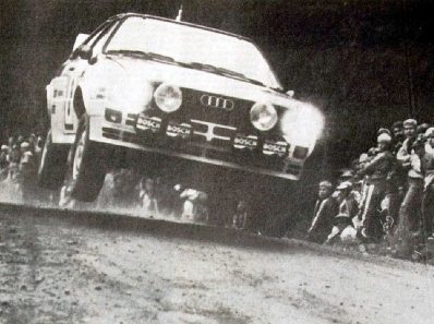 Michèle Mouton - Fabrizia Pons
32º Rally of the 1000 Lakes 1982. Audi Quattro (IN-NK 84). Abandonó por accidente en SS16 Korpijarvi de 3.74 km

Del 27 al 29 de Agosto, Jyväskylä, Finlandia.
Superficie: tierra.

El Rally tenia un total de 1432.00 km de los que 479.82 km divididos en 47 tramos eran especiales, (una de ellas fue cancelada SS39 Kalasaari de8.85 km).

Tomaron la salida 154 equipos, finalizaron 68.@
Palabras clave: Michele_Mouton;Audi;Quattro;Finlandia;1982;Womens;Mujeres;