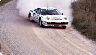 Antonio (Tonino) Tognana - Massimo De Antoni
24º Rally de Sanremo 1982. Ferrari 308 GTB (MI 48581P). Abandonó por problemas de motor en SS27 Castelgiocondo de 22.54 Km.

Del 3 al 9 de Octubre, Sanremo, Imperia, Liguria, Italia.
Superficie: asfalto - tierra.
El Rally tenia un total de 2663 km de los que 735.44 km divididos en 56 tramos eran especiales.
Tomaron la salida 90 equipos, finalizaron 27.@
Palabras clave: Antonio_Tognana;Ferrari;GTB;Sanremo;1982