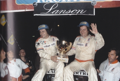 Jean-Luc Thérier - Michel Vial
18º Rallye International d'Antibes 1983. Renault 5 Turbo Tour de Corse (21 QV 28). Clasificado 1º.

Del 13 al 15 de Octubre, Antibes, Alpes Marítimos, Provenza-Alpes-Costa Azul, Francia.
Superficie: asfalto.

El Rallye tenia un total de 513.00 km cronometrados.
Desconocemos en cuantos tramos especiales se dividian.

Tomaron la salida 153 equipos, finalizaron 69.@
Palabras clave: ;Renault;Turbo;Grupo_B;Antibes;1983;Personajes
