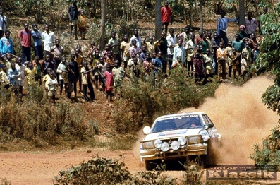 Ari Vatanen - Terry Harryman
31º Marlboro Safari Rally 1983. Opel Ascona 400 (GG-CJ 649). Clasificado 1º.

Del 30 de Marzo al 4 de Abril, Nairobi, Kenya, África.
Superficie: tierra.

El Rally tenia un total de 5035 km en los que 1620.95 km se encontraban 26 controles horarios.

Tomaron la salida 78 equipos, finalizaron 22.@
Palabras clave: ;Opel;Ascona;Grupo_B;Safari;1983