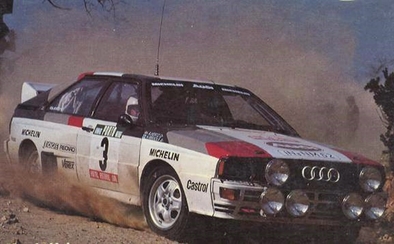 Hannu Mikkola - Arne Hertz
17º Rallye de Portugal - Vinho do Porto 1983. Audi Quattro A1 (IN-NM 62). Clasificado 1º.

Del 2 al 5 de Marzo, Estoril, Lisboa, Portugal.
Supeficie: asfalto - tierra.

El Rally tenia un total de 2325 km de los que 674.50 km divididos en 43 tramos eran especiales (3 de ellos fueron cancelados SS12 Figueira de Foz de 9 Km, SS13 Prestimo de 12,50 Km, SS14 Vouga de 10 Km).

Tomaron la salida 86 equipos, finalizaron 31.@
Palabras clave: ;Audi;Quattro;Portugal;Grupo_B;1983