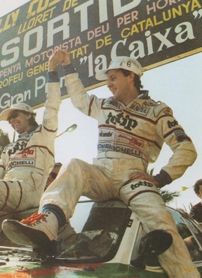 Massimo "Miki" Biasion - Tiziano Siviero
31º Rally Costa Brava 1983. Lancia Rally 037 (TO Y63863). Clasificado 1º.

Del 18 al 20 de Febrero, Lloret de Mar, Girona, Catalunya, España.
Superficie: asfalto - tierra.

El Rally tení­a un total de 1356.5 km de los que 519.10 km divididos en 44 tramos eran especiales.

Tomaron la salida 68 equipos, finalizaron 20.@
Palabras clave: Miki_Biasion;Lancia;Rally;Grupo_B;Costa_Brava;1983;Personajes