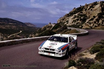 Markku Alén - Ilkka Kivimaki
27º Tour de Corse - Rallye de France 1983. Lancia Rally 037 (TO-Y 88744). Clasificado 1º.

Del 5 al 7 de Mayo, Ajaccio, Córcega, Francia.
Superficie: asfalto.

El Rally tenia un total de 1715.10 km de los que 1066.10 km divididos en 32 tramos eran especiales.

Tomaron la salida 178 equipos, finalizaron 57.@
Palabras clave: Markku_Alen;Lancia;Corcega;Grupo_B;1983;Corse