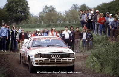 Marc Duez - Willy Lux
12º Lotto Haspengouwrally 1983. Audi Quattro A1 (N-RD 400). Clasificado 1º.

Del 13 al 15 de Mayo, Landen, Belgica.
Superficie: asfalto - tierra.

El Rally tenía un total de 413.94 km cronometrados divididos en 33 especiales (una de ellas fue cancelada) y 3 etapas.

Tomaron la salida 123 equipos, finalizaron 52.@
Palabras clave: ;Audi;Quattro;Haespengouwrally;1983;Grupo_B