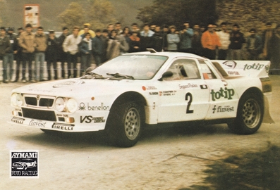 Adartico Vudafieri - Tiziano Siviero
19º Rally Catalunya 1983. Lancia Rally 037 (MI 81459S). Clasificado 1º.

Del 21 al 23 de Octubre, Catalunya, España.
Superficie: asfalto.

El Rally tenia un total de 356.90 km cronometrados, desconocemos en cuantos tramos especiales se dividian.

Tomaron la salida 97 equipos, finalizaron 54.

© Joan Aymami
@@
Palabras clave: ;Lancia;Rally;Grupo_B;Catalunya;1983
