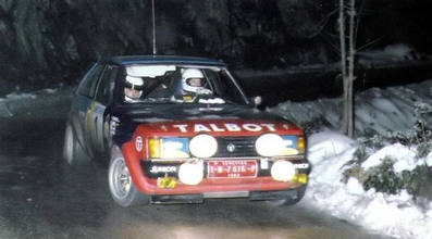 Antonio Zanini Sans - Victor Sabater
31º Rally Costa Brava 1983. Talbot Sunbeam Lotus (1-M-7616-P). Clasificado 2º. 

Del 18 al 20 de Febrero, Lloret de Mar, Girona, Catalunya, España.
Superficie: asfalto - tierra.

El Rally tení­a un total de 1356.5 km de los que 519.10 km divididos en 44 tramos eran especiales.

Tomaron la salida 68 equipos, finalizaron 20.@
Palabras clave: ;Victor_Sabater;Costa_Brava;Talbot;Sunbeam;Lotus;1983