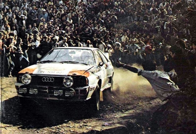 Michèle Mouton - Fabrizia Pons
17º Rallye de Portugal - Vinho do Porto 1983. Audi Quattro A1 (IN-NM 82). Clasificada 2ª.

Del 2 al 5 de Marzo, Estoril, Lisboa, Portugal.
Supeficie: asfalto - tierra.

El Rally tenia un total de 2325 km de los que 674.50 km divididos en 43 tramos eran especiales (3 de ellos fueron cancelados SS12 Figueira de Foz de 9 Km, SS13 Prestimo de 12,50 Km, SS14 Vouga de 10 Km).

Tomaron la salida 86 equipos, finalizaron 31.@
Palabras clave: Michele_Mouton;Audi;Quattro;Grupo_B;Portugal;1983