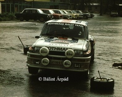 Attila Ferjáncz - János Tandari
14º Rally Albena - Zlatni Piassatzi - Sliven 1983. Renault 5 Turbo (AY-96-61). Clasificado 2º.

Del 7 al 9 de Mayo, Albena, Bulgaria.
Superficie: asfalto - tierra.

El Rally tenia un total de 504.00 km cronometrados.

Tomaron la salida 75, finalizaron 35.

© Bálint Árpád.
@
Palabras clave: Albena;Zlatni;RenaulT;Turbo;Grupo_B;1983;Bulgaria;Asistencias