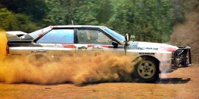 Hannu Mikkola - Arne Hertz
31º Marlboro Safari Rally 1983. Audi Quattro A1 (IN-YC 17). Clasificado 2º.

Del 30 de Marzo al 4 de Abril, Nairobi, Kenya, África.
Superficie: tierra.

El Rally tenia un total de 5035 km en los que 1620.95 km se encontraban 26 controles horarios.

Tomaron la salida 78 equipos, finalizaron 22.@
Palabras clave: ;Audi;Quattro;Grupo_B;Safari;1983