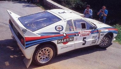 Walter Röhrl - Christian Geistdörfer
27º Tour de Corse - Rallye de France 1983. Lancia Rally 037 (TO Y88745). Clasificado 2º.

Del 5 al 7 de Mayo, Ajaccio, Córcega, Francia.
Superficie: asfalto.

El Rally tenia un total de 1715.10 km de los que 1066.10 km divididos en 32 tramos eran especiales.

Tomaron la salida 178 equipos, finalizaron 57.

© Morelli-Bertier
@@
Palabras clave: Walter_Röhrl;Christian_Geistdorfer;Lancia;Corcega;1983;Grupo_B;Corse