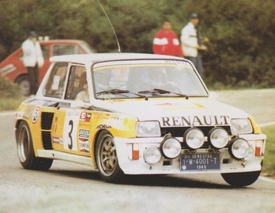 Genito Ortiz - Ramon Mi­nguez
19º Rally Catalunya 1983. Renault 5 Turbo (1-M-4001-T). Clasificado 2º.

Del 21 al 23 de Octubre, Catalunya, España.
Superficie: asfalto.

El Rally tenia un total de 356.90 km cronometrados, desconocemos en cuantos tramos especiales se dividian.

Tomaron la salida 97 equipos, finalizaron 54.@
Palabras clave: Genito_Ortiz;Renault;Turbo;Grupo_B;Catalunya;1983