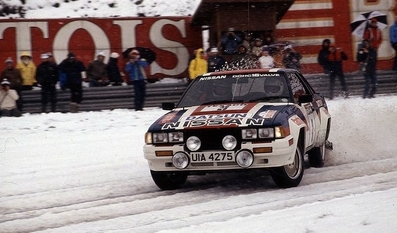 Anthony (Tony) Pond - Rob Arthur
26º Boucles de Spa - Monopole 1983. Nissan 240RS (UIA 4275). Clasificado 2º.

Del 4 al 6 de Febrero, Spa, Lieja, Belgica.
Superficie: asfalto.

El Rally tenia un total de 545.00 km cronometrados.
Desconocemos en cuantos tramos especiales se dividían.

Tomaron la salida 90 equipos, finalizaron 23.@
Palabras clave: Nissan;Grupo_B;Boucles_Spa;Belgica;1983;nieve