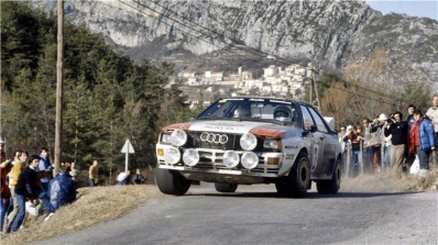 Stig Blomqvist - Bjorn Cederberg
51º Rallye Automobile de Monte-Carlo 1983. Audi Quattro A1 (IN-NV 84). Clasificado 3º.

Del 22 al 28 de Enero, Monte-Carlo.
Superficie: asfalto - nieve.

RMC clasificó a todos los equipos que terminaron el 